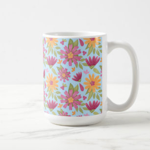 Retro Summer floral design Coffee Mug