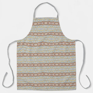 Retro Summer Geometric Colour Block Pattern Design Apron
