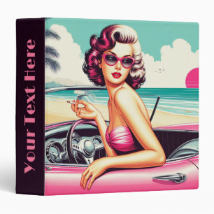 Retro Summer Girl Binder