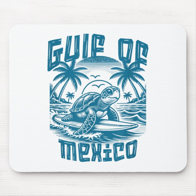 Retro Summer Gulf Of Mexico Forever Turtle Beach G Mouse Pad (Front)
