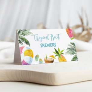 Retro Summer Party Food Labels