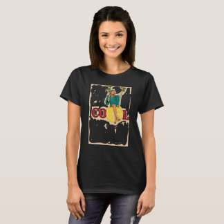 Retro Summer Vibe "COOL" Lemon Slice Swing Graphic T-Shirt