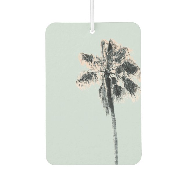 Retro Summer Vibes Palm Tree Air Freshener (Front)