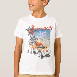 Retro Summer Vibes Surf – California Sunset Beach T-Shirt