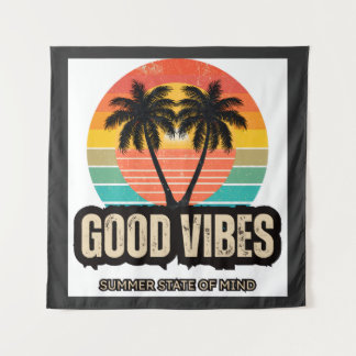 Retro Summer Vibes Tapestry