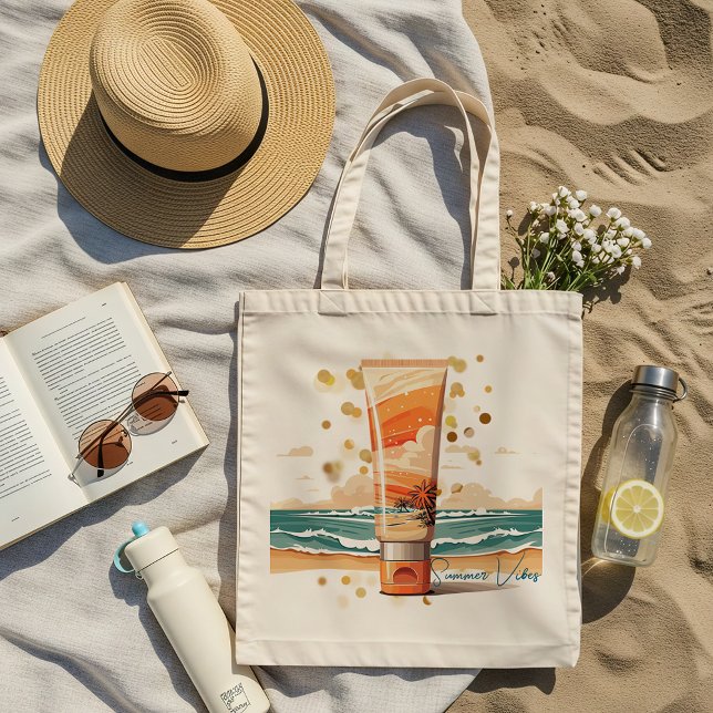 Retro Summer Vibes Tote Bag (Creator Uploaded)