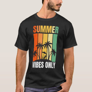 Retro Summer Vibes Vintage Rays Beachy Vibes T-Shirt