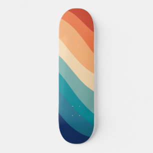 Retro Summer Wave #1 Skateboard