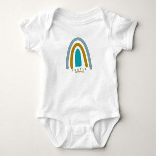 Retro Sun Mental Health Quote Baby Bodysuit