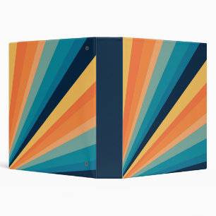 Retro sun rays binder