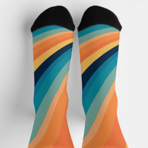 Retro sun rays socks