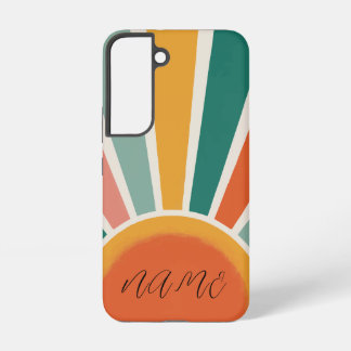 Retro Sunburst 70s Style Colourful Phone Case