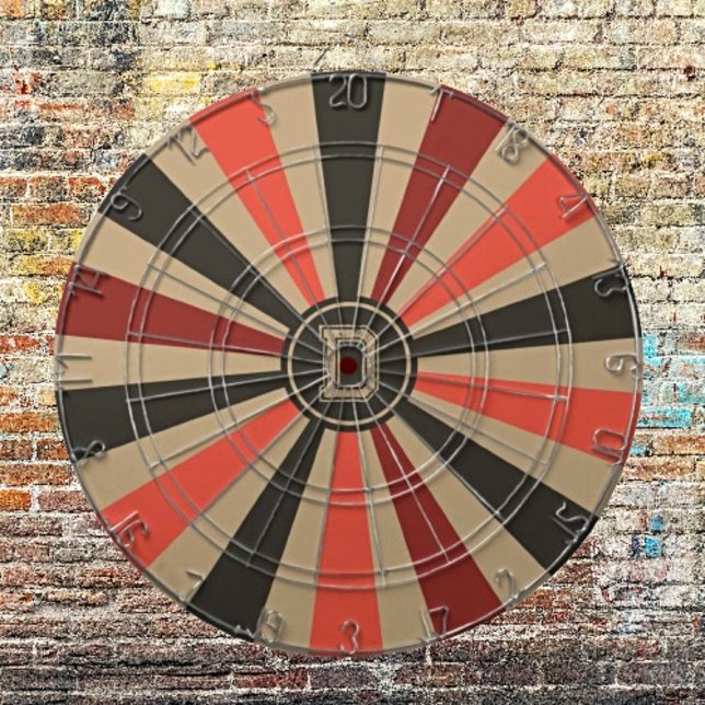 Retro Sunburst Custom Monogram Dartboard (Creator Uploaded)