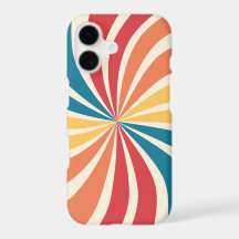 Retro Sunburst Multicolore des années 70