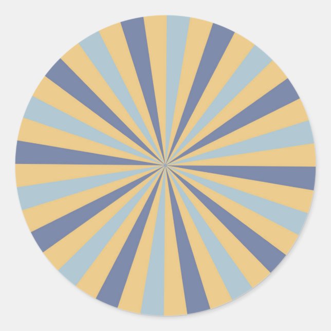  Retro Sunburst Sticker (Front)