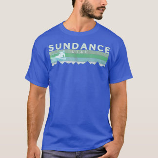 Retro Sundance UT Distressed Skiing T-Shirt