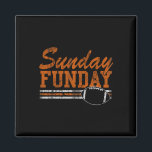 Retro Sunday Funday Football Fan Men Women Kids  Magnet<br><div class="desc">Retro Sunday Funday Football Fan Men Women Kids</div>
