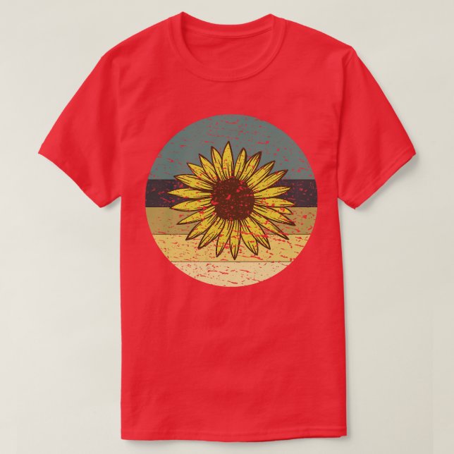 Retro Sunflower T-Shirt (Design Front)