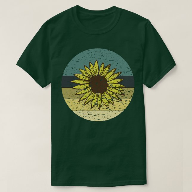 Retro Sunflower T-Shirt (Design Front)