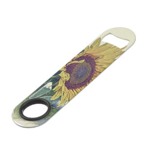 Retro Sunflower Vintage Bottle Opener Bar Key