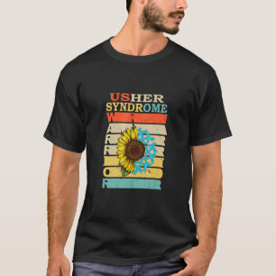 Retro Sunflower Warrior Ribbons Vintage USHER SYND T-Shirt