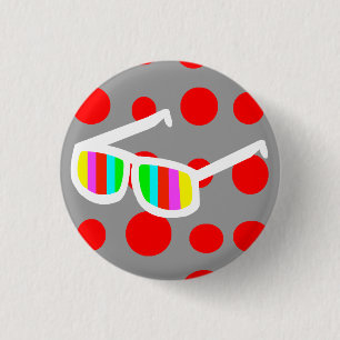 Retro Sunglasses Button