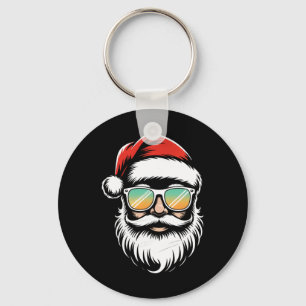 Retro Sungles Santa Face Christmas Xmas Men Boys K Keychain