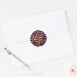 Retro Sunrise Cityscape Sticker #00001 – Customize