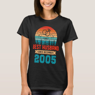 Retro Sunset 14th Anniversary  for Husband T-Shirt