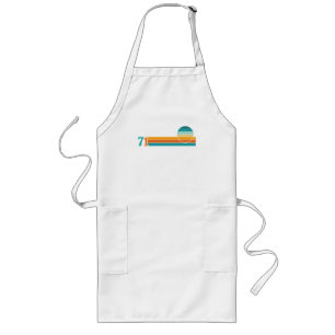 Retro Sunset 71 Long Apron