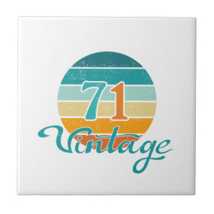 Retro Sunset 71 Vintage Distressed Tile