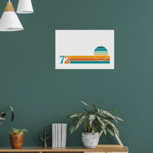 Retro Sunset 72 Poster