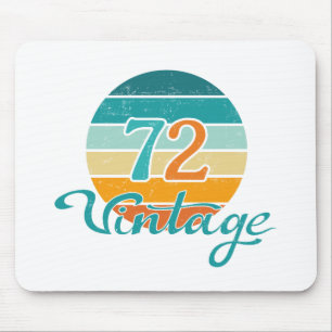 Retro Sunset 72 Vintage Distressed Mouse Pad