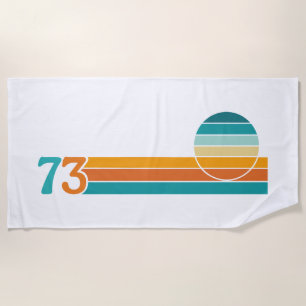 Retro Sunset 73 Beach Towel