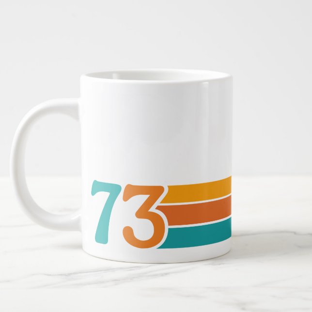 Retro Sunset 73 Large Coffee Mug (Left)
