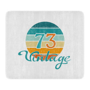 Retro Sunset 73 Vintage Distressed Cutting Board