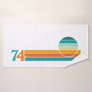 Retro Sunset 74 Bath Towel