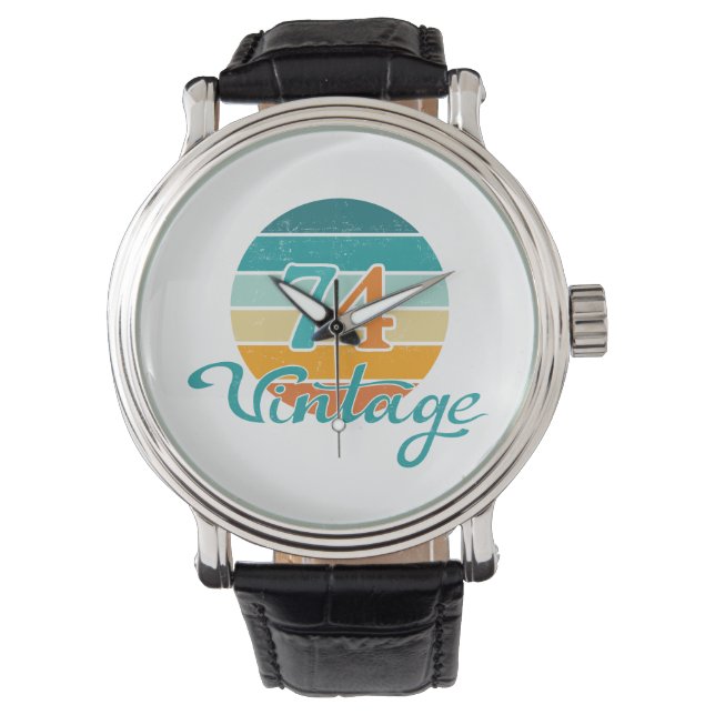 Retro Sunset 74 Vintage Distressed Watch (Front)