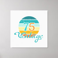 Retro Sunset 75 Vintage Distressed