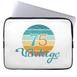 Retro Sunset 75 Vintage Distressed Laptop Sleeve