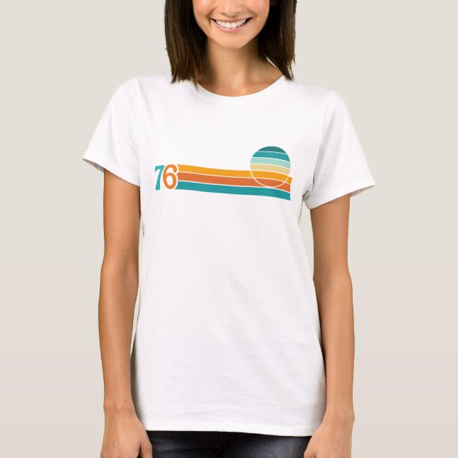 Retro Sunset 76 T-Shirt (Front)