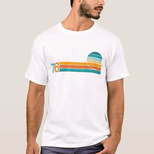 Retro Sunset 76 T-Shirt (Front)