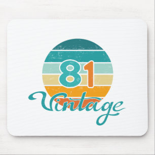 Retro Sunset 81 Vintage Distressed Mouse Pad