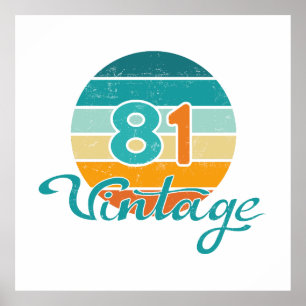 Retro Sunset 81 Vintage Distressed Poster