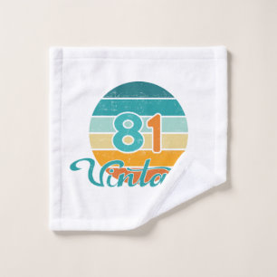 Retro Sunset 81 Vintage Distressed Wash Cloth