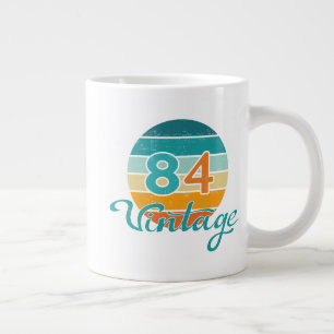 Retro Sunset 84 Vintage Distressed Large Coffee Mug