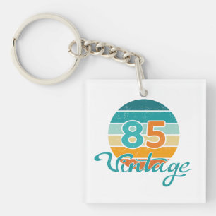 Retro Sunset 85 Vintage Distressed Keychain