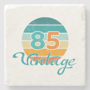 Retro Sunset 85 Vintage Distressed Stone Coaster
