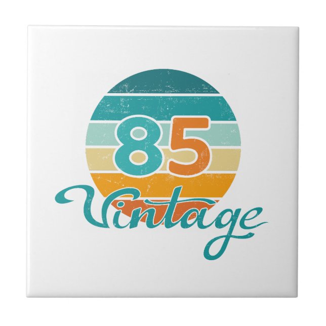 Retro Sunset 85 Vintage Distressed Tile (Front)