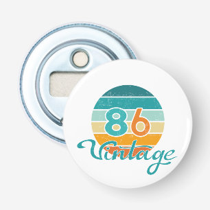 Retro Sunset 86 Vintage Distressed Bottle Opener